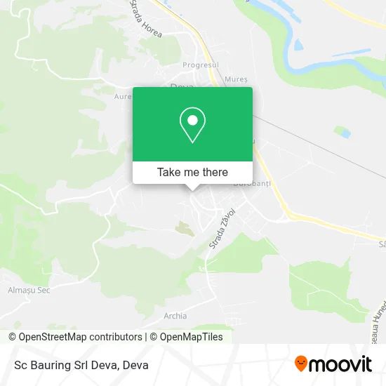 Sc Bauring Srl Deva map