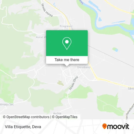 Villa Etiquette map