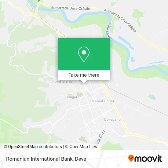Romanian International Bank map