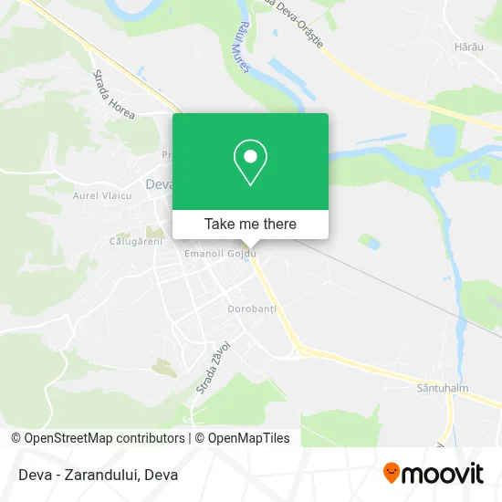 Deva - Zarandului map