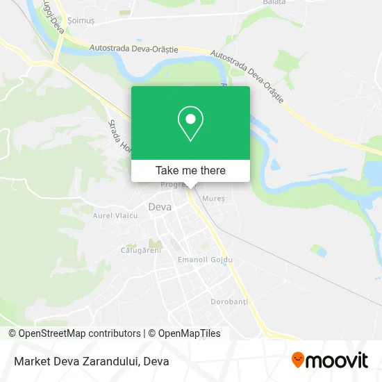 Market Deva Zarandului map