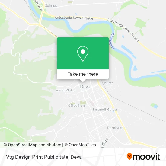 Vtg Design Print Publicitate map