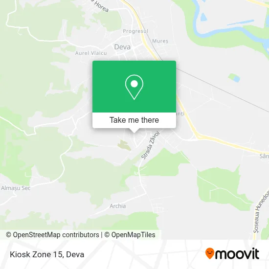 Kiosk Zone 15 map