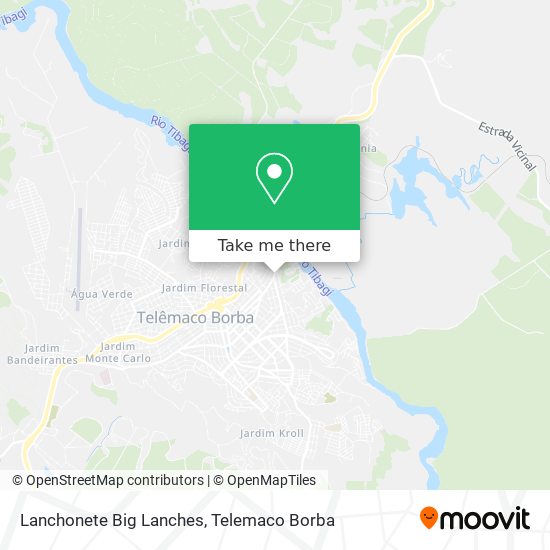 Lanchonete Big Lanches map