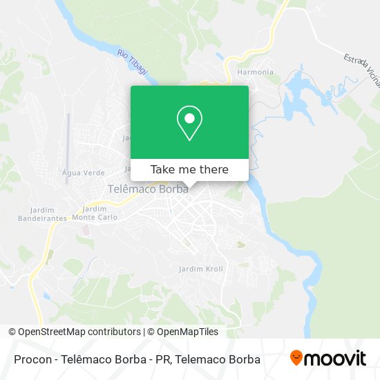 Procon - Telêmaco Borba - PR map