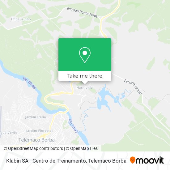 Mapa Klabin SA - Centro de Treinamento