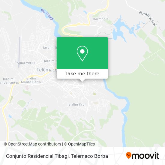 Conjunto Residencial Tibagi map