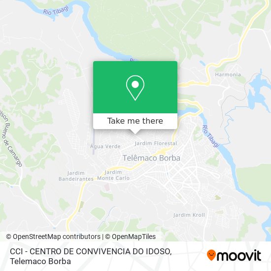 Mapa CCI - CENTRO DE CONVIVENCIA DO IDOSO