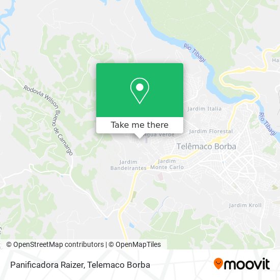 Panificadora Raizer map