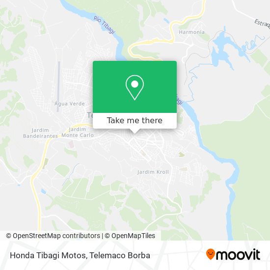 Honda Tibagi Motos map