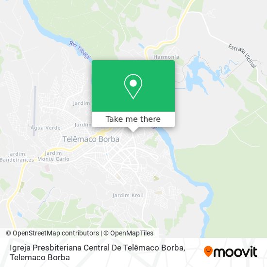 Igreja Presbiteriana Central De Telêmaco Borba map