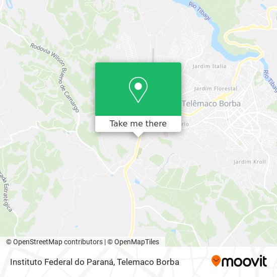 Instituto Federal do Paraná map