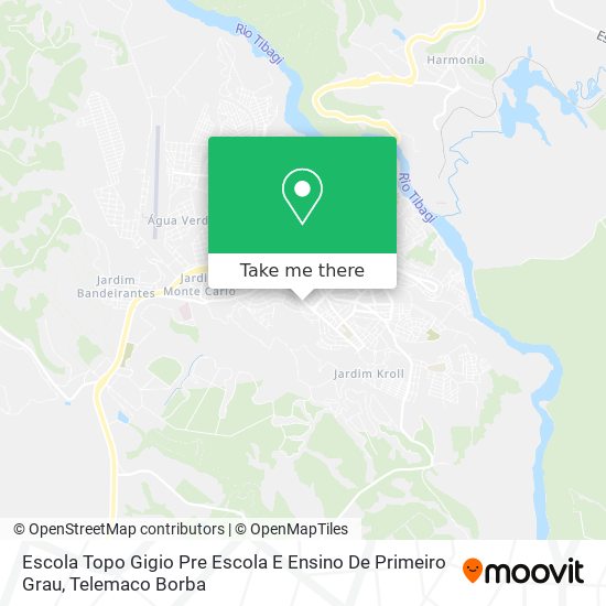 Mapa Escola Topo Gigio Pre Escola E Ensino De Primeiro Grau