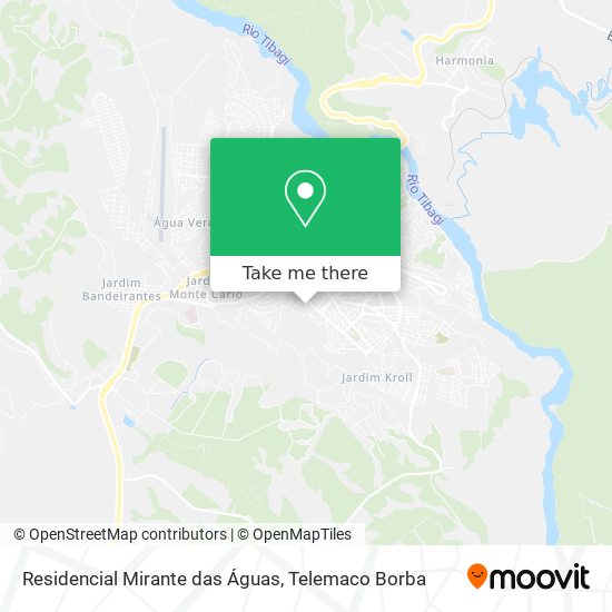 Mapa Residencial Mirante das Águas