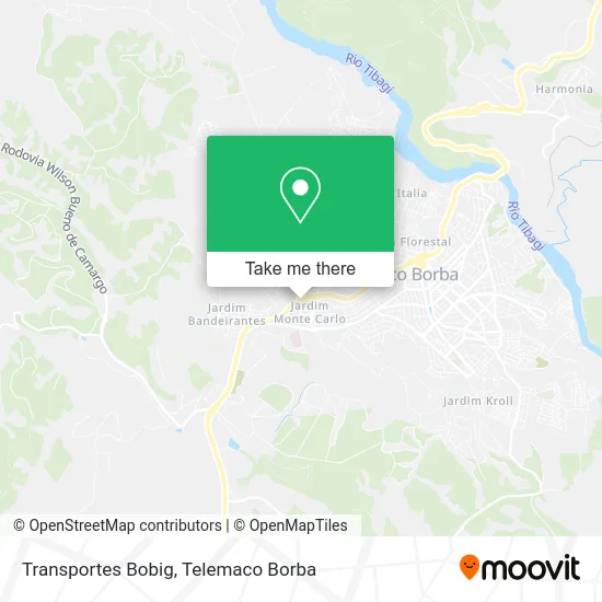 Transportes Bobig map