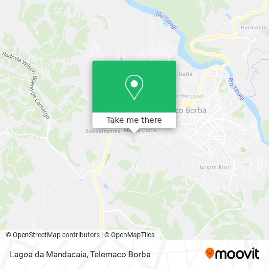 Lagoa da Mandacaia map