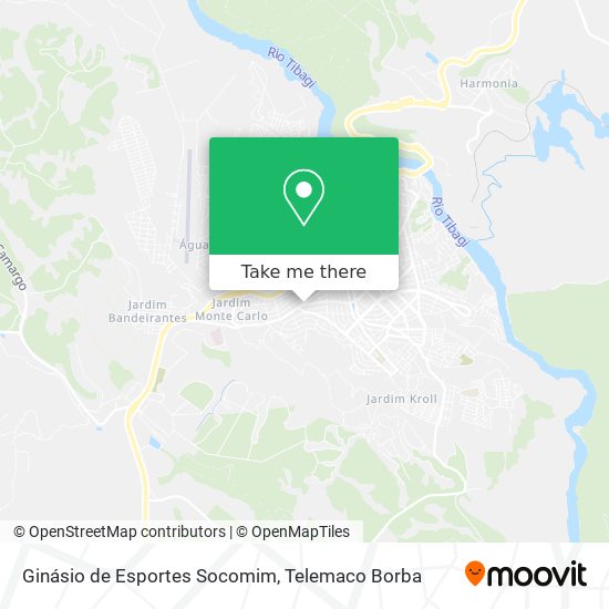 Ginásio de Esportes Socomim map