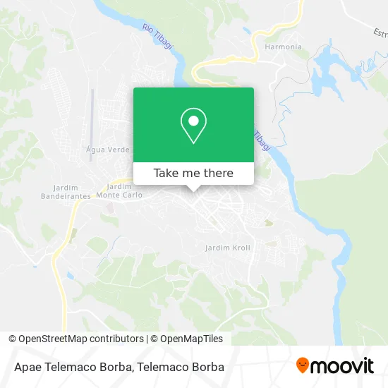 Apae Telemaco Borba map