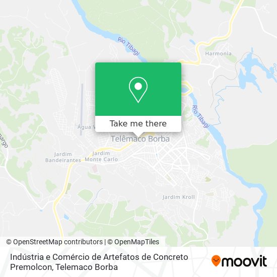 Indústria e Comércio de Artefatos de Concreto Premolcon map