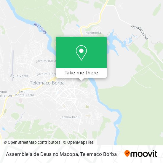 Mapa Assembleia de Deus no Macopa