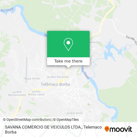 Mapa SAVANA COMERCIO DE VEICULOS LTDA.