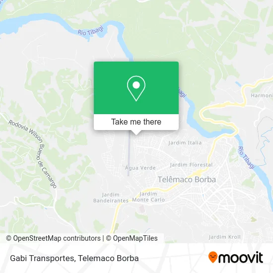 Gabi Transportes map