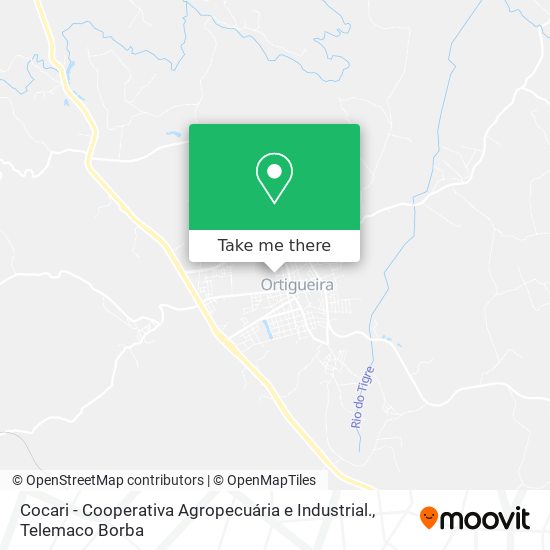 Cocari - Cooperativa Agropecuária e Industrial. map