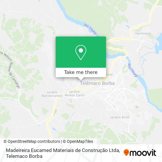 Madeireira Eucamed Materiais de Construção Ltda map