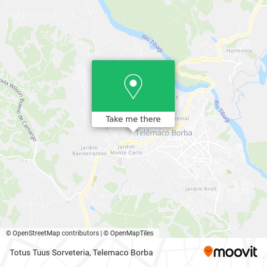 Mapa Totus Tuus Sorveteria