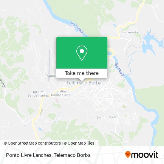 Ponto Livre Lanches map