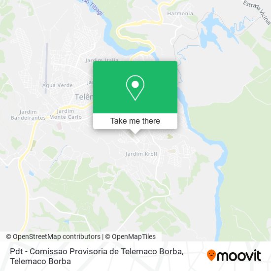 Pdt - Comissao Provisoria de Telemaco Borba map