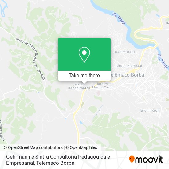 Mapa Gehrmann e Sintra Consultoria Pedagogica e Empresarial