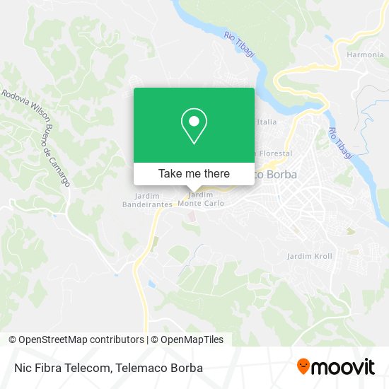 Nic Fibra Telecom map