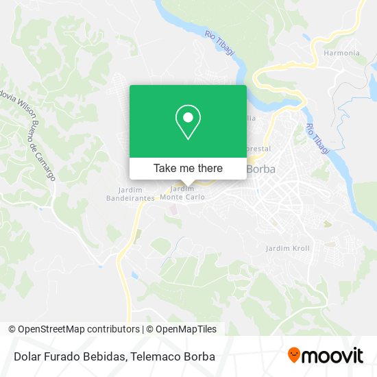 Dolar Furado Bebidas map