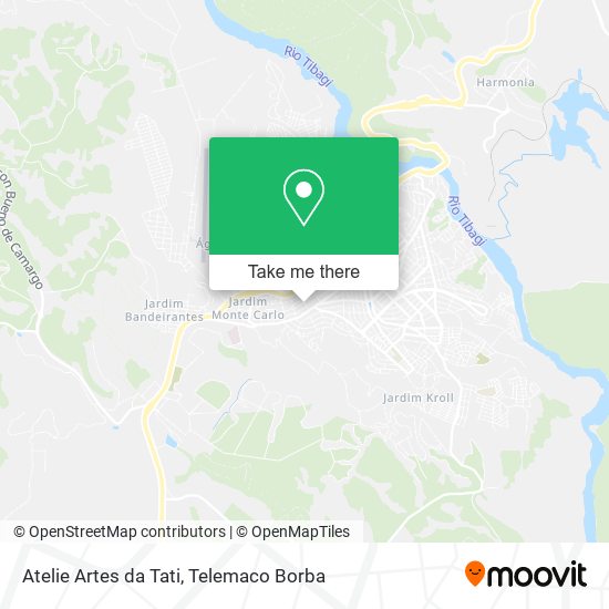 Mapa Atelie Artes da Tati