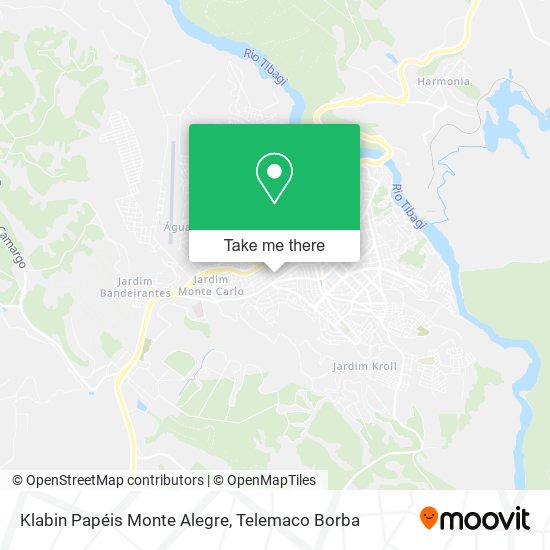 Klabin Papéis Monte Alegre map