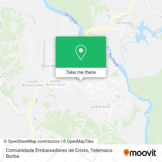 Comunidade Embaixadores de Cristo map