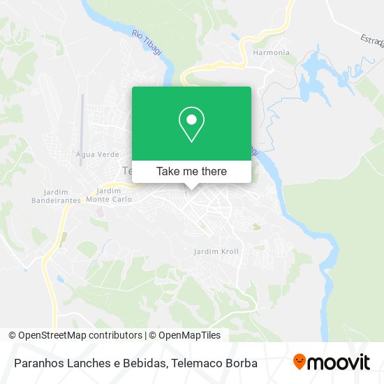 Paranhos Lanches e Bebidas map