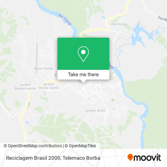 Mapa Reciclagem Brasil 2000