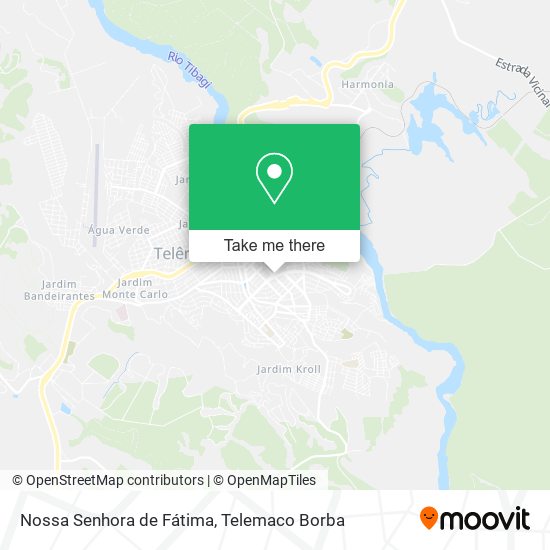 Mapa Nossa Senhora de Fátima