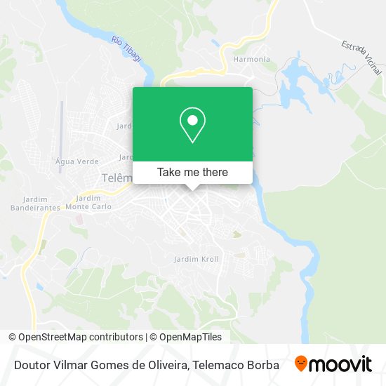 Doutor Vilmar Gomes de Oliveira map