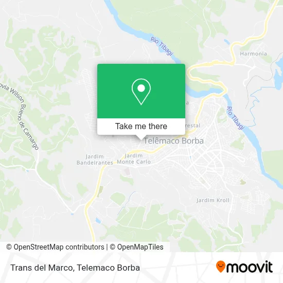 Trans del Marco map
