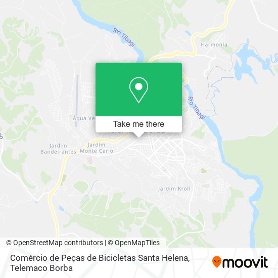 Comércio de Peças de Bicicletas Santa Helena map