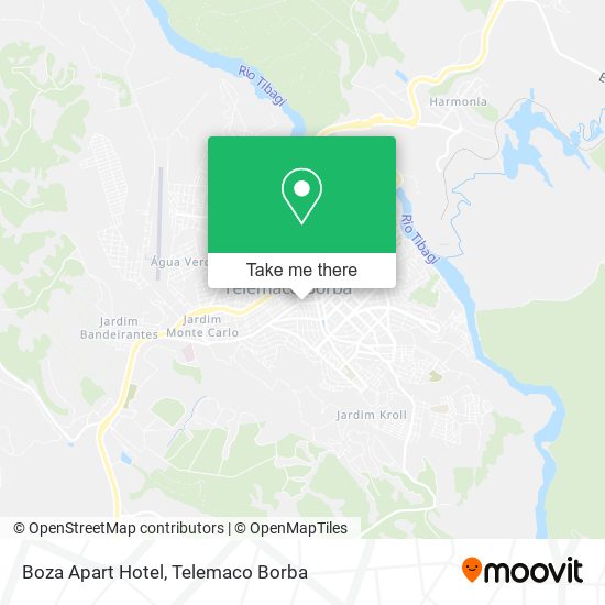 Mapa Boza Apart Hotel