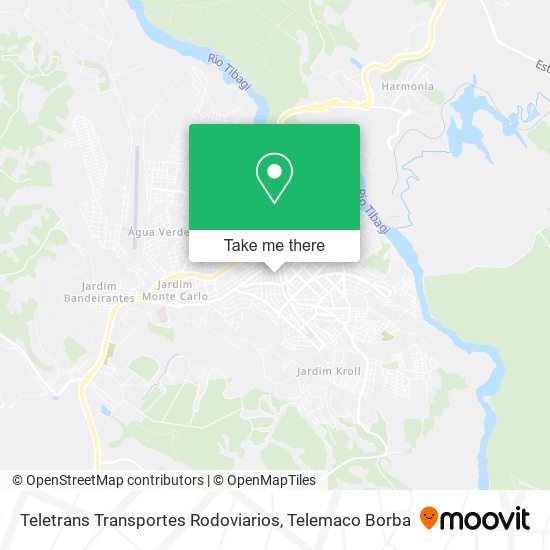 Teletrans Transportes Rodoviarios map