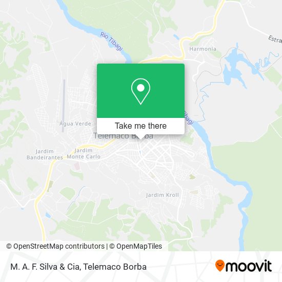M. A. F. Silva & Cia map