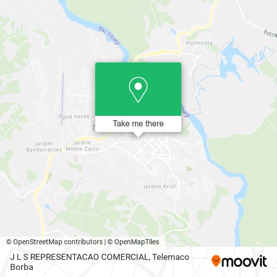 Mapa J L S REPRESENTACAO COMERCIAL