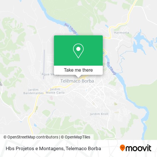 Hbs Projetos e Montagens map