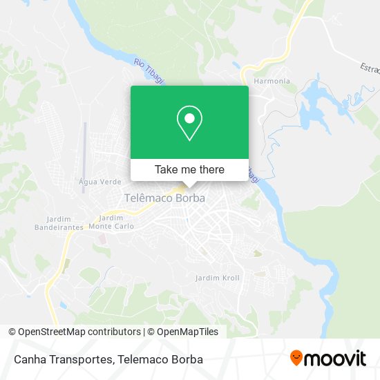 Canha Transportes map