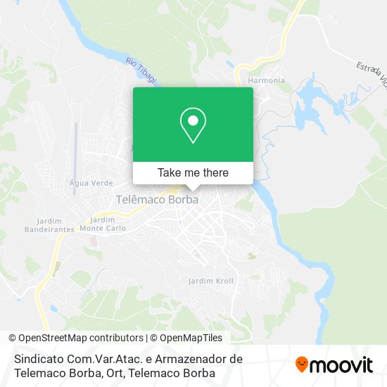 Sindicato Com.Var.Atac. e Armazenador de Telemaco Borba, Ort map